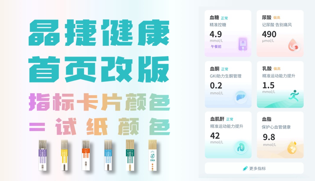 晶捷健康首页改版啦