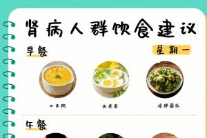 一周肾脏健康食谱 | 减少钠、钾、磷的摄入
